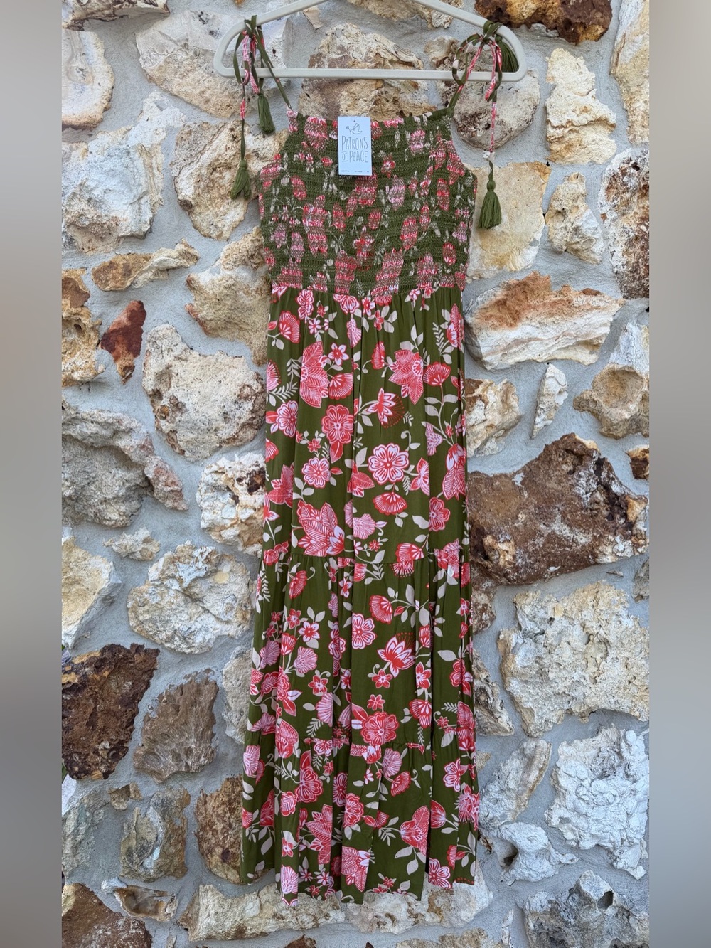Patrons of peace Maxi Dress floral tropical